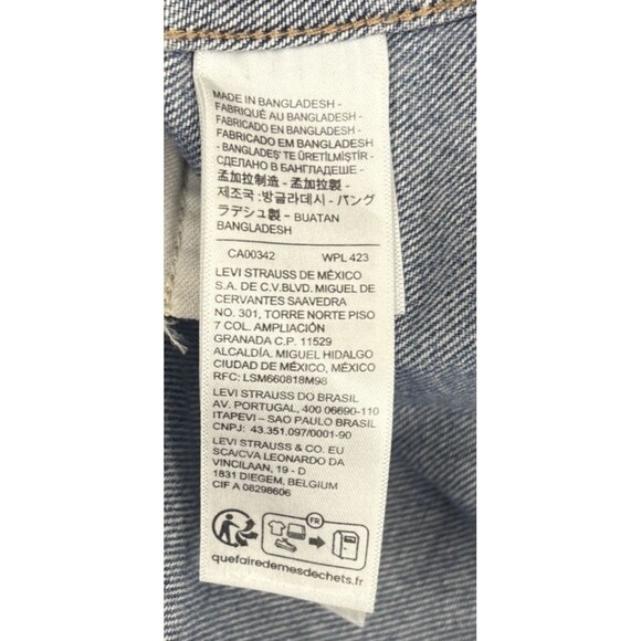 Vintage Levis Denim Dress Women's XL Western Rodeo Pockets 100% Cotton Cowgirl - Picture 11 of 12